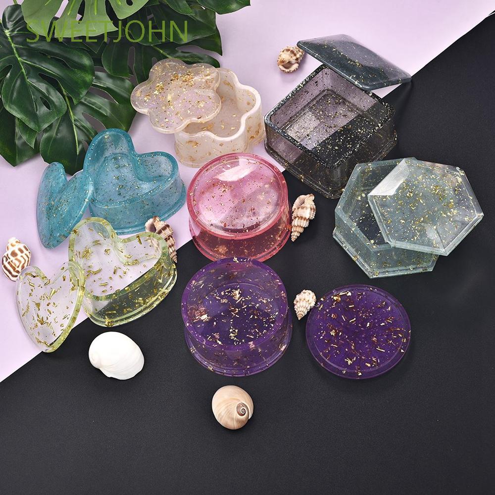 Khuôn Silicone Tạo Hình Trái Tim Làm Hộp Đựng Trang Sức Thủ Công