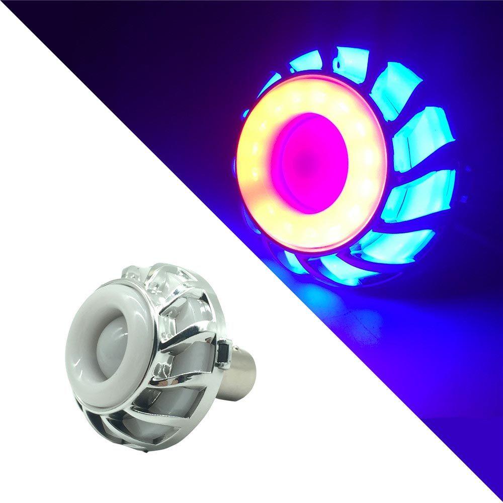 BTLIMER Đèn Pha LED Cảnh Báo Nhấp Nháy Đuôi Xe Máy Mới