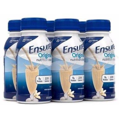 Lốc 6 chai Sữa Ensure Original Mỹ Hương Vani  237mlx 6 chai .  Date 02/2024
