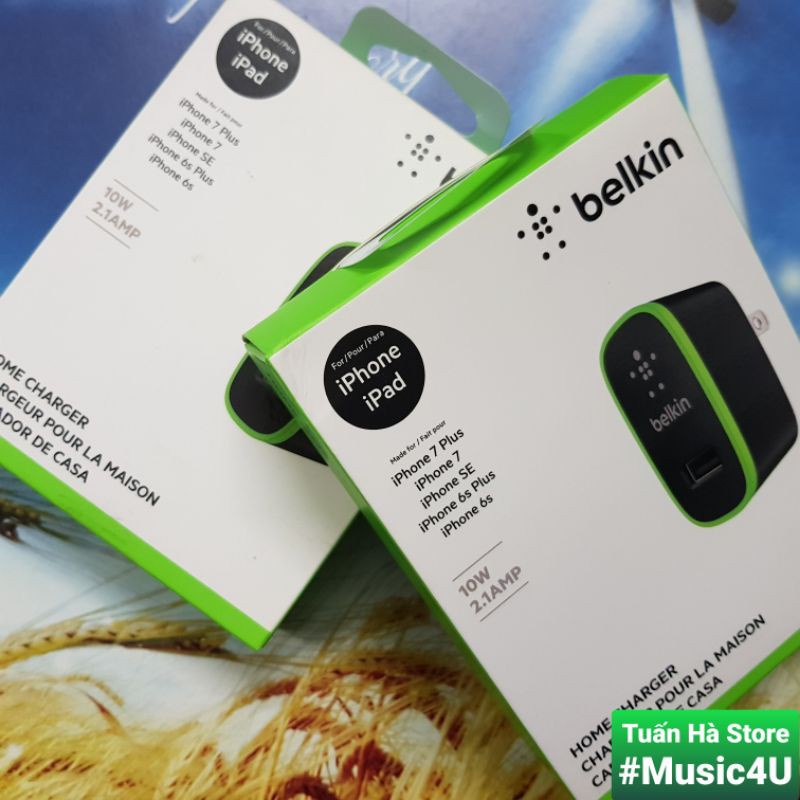 Củ dây cáp sạc nhanh Belkin 10W 5W USB Lightning cho Iphone 7 8 X 11 12 Pro Max Tuấn Hà Store