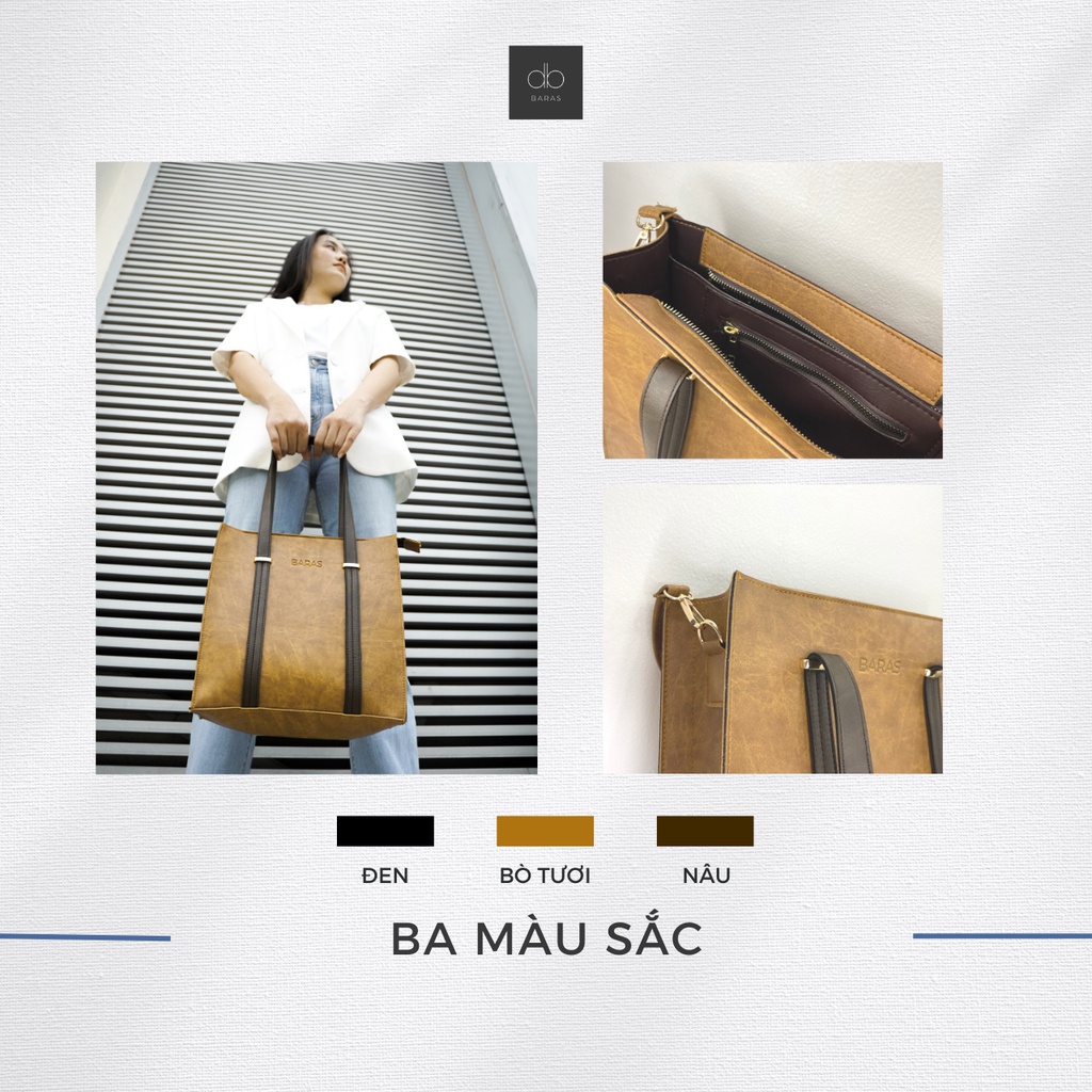 Túi xách da nữ thời trang màu Bò tươi - Lexamadi Handbag - Túi xách đeo vai