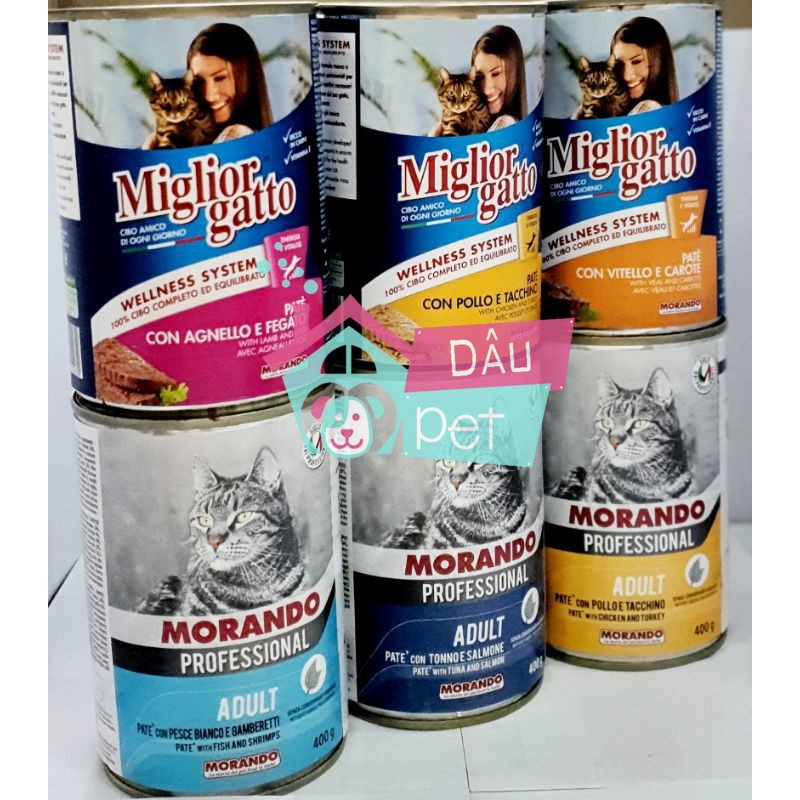 Pate Miglior Gatto cho mèo lớn 400g ( Pate Morando)