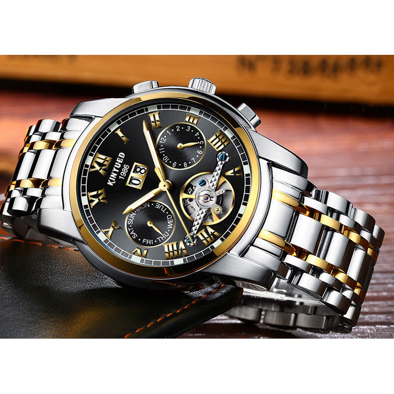 Đồng Hồ Cơ Nam KINYUED JYD-J014 Chính Hãng 100% FULL BOX Chạy Đủ 5 Kim | BigBuy360 - bigbuy360.vn