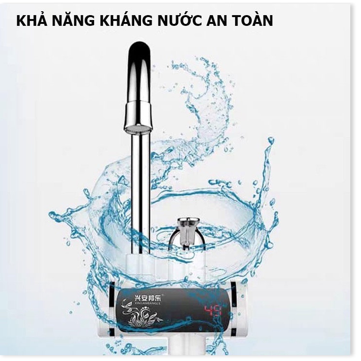 Máy Làm Nước Nóng Trực Tiếp Tại VòiChống giậtlàm nóng trực tiếp tại vòi, tiết kiệm điện và nước, có Rơ-le chống giật