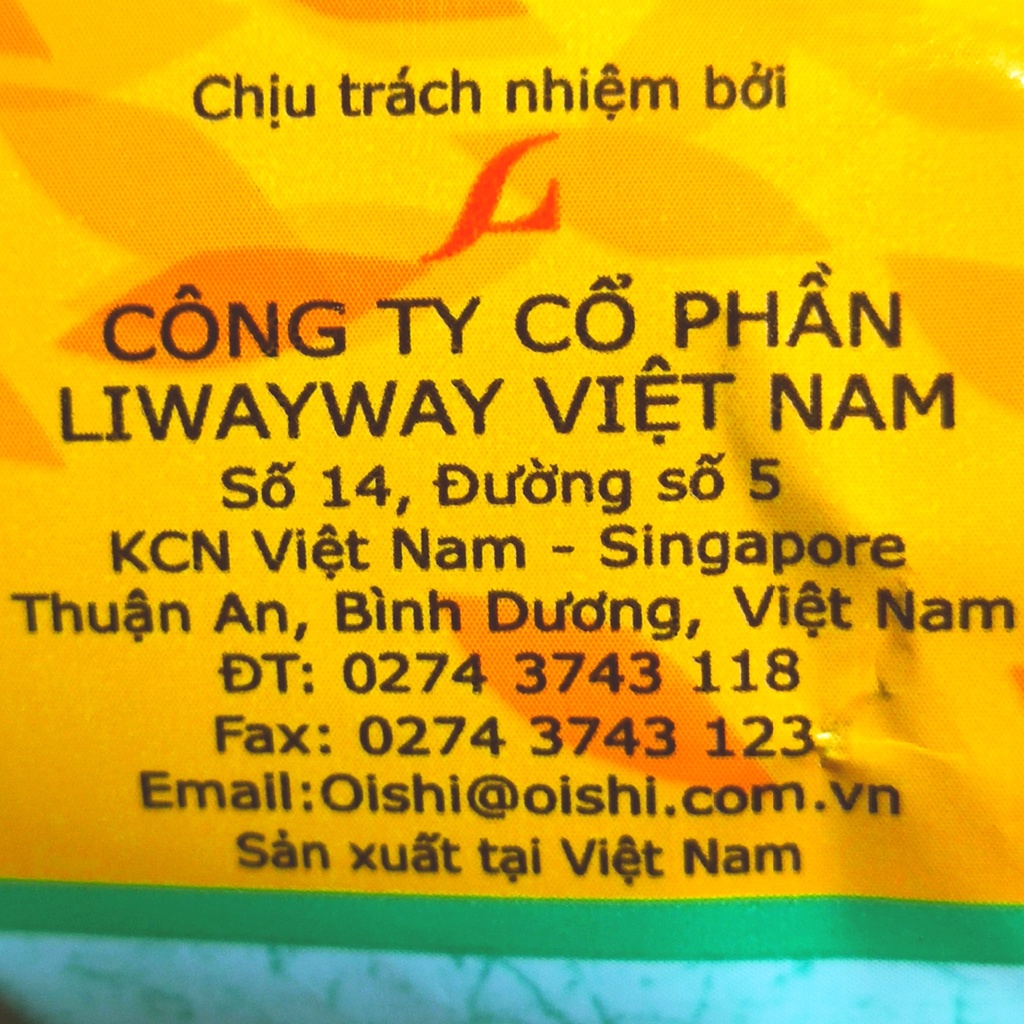 Bánh Snack Kirei Tôm Miếng Oishi gói 42g