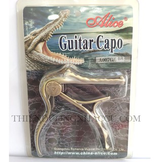 Kẹp capo guitar cá sấu Alice A007G/BR