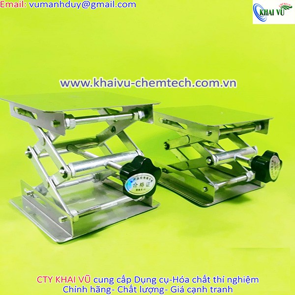 Bàn nâng inox nâng dụng cụ 10x10cm 15x15cm 20x20cm dùng thí nghiệm