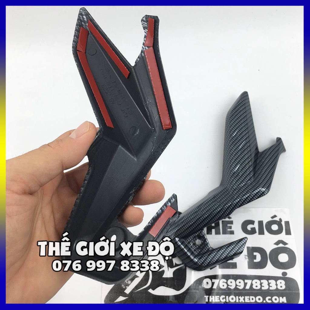 Ốp gác chân sau AB 160 125 cc 2023 cacbon - phụ kiện đồ chơi ốp carbon Air Blade
