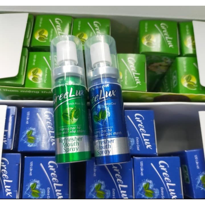 Xịt Thơm Miệng Thảo Dược GREELUX [Chai 12ml] Extra Cool / Fresh Mint Cool [Grelux, greenlux, greelus]