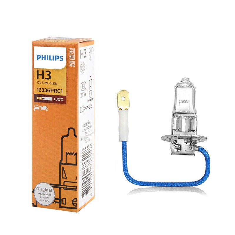 BÓNG ĐÈN Ô TÔ BÓNG ĐÈN XE HƠI PHILIPS CHÂN H3 12336PRC1 12V 55W HALOGEN H3 12336 12V