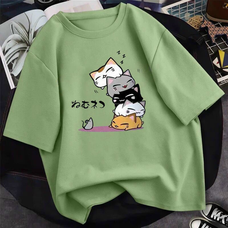Áo thun unisex nam nữ đều mặc được hình những chú mèo tinh nghịch - Trùm Chuyên Sỉ Thời Trang | BigBuy360 - bigbuy360.vn