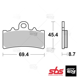 SBS 877RST BỐ THẮNG PHANH STREET SINTER