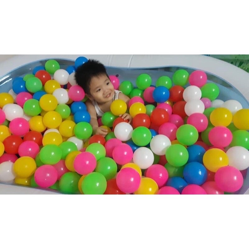 Set 30 Bóng nhựa cho bé đường kính 11cm - Banh nhựa đường kính 11cm