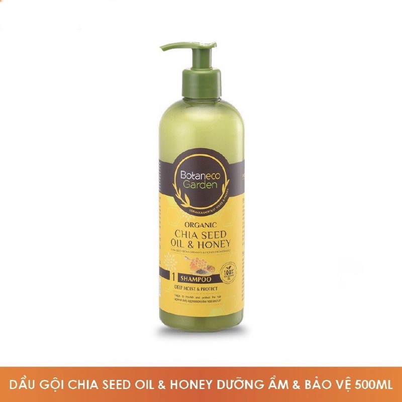 Dầu Gội Botaneco Garden Chia Seed & Honey Shampoo Deep Moist & Protect