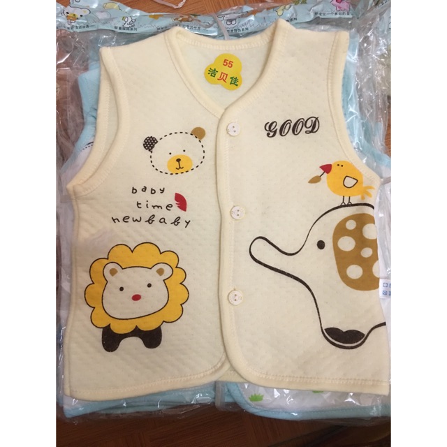 Áo gilê trần bông mềm cho bé