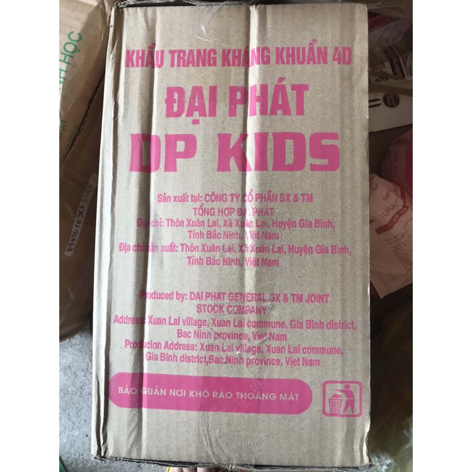 Khẩu Trang 4D Cho Bé Bịch 10 Cái Tiêu Chuẩn Kf94