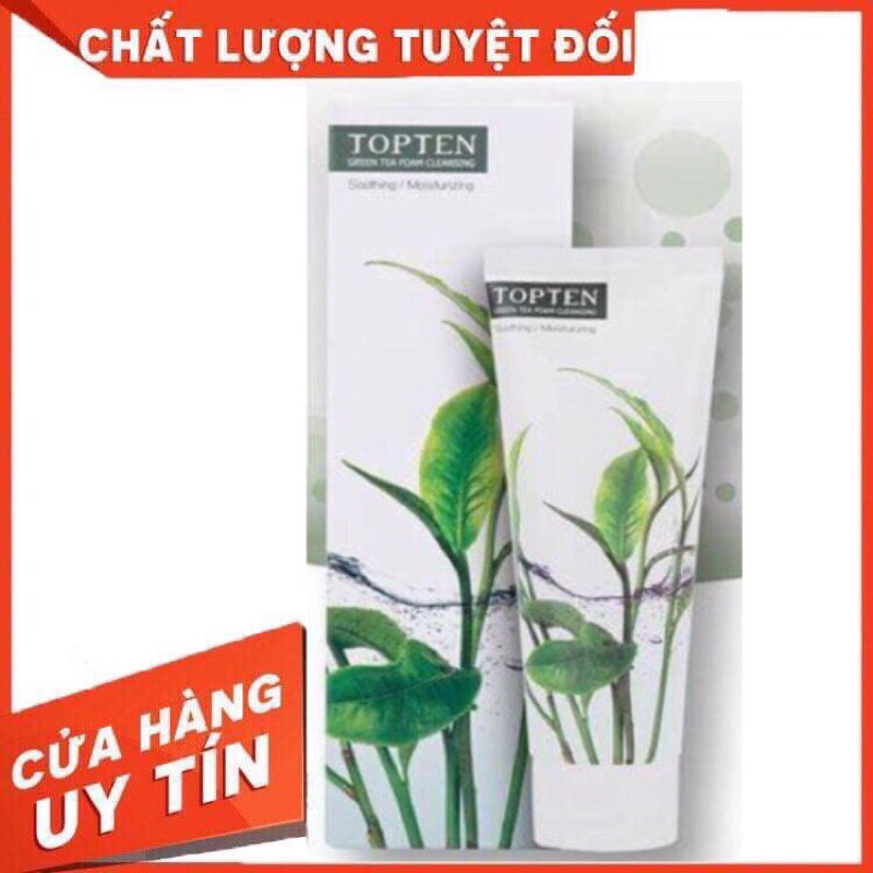 Sữa rửa mặt trà xanh , sâm đỏ ecotop