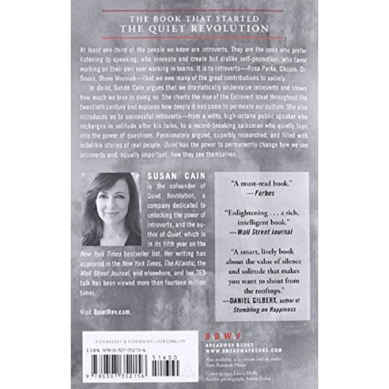 Sách Tiếng Anh: Quiet: The Power Of Introverts In A World That Can't Stop Talking