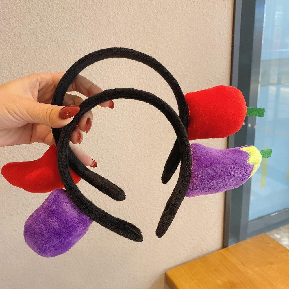 MXGOODS Băng Đô Cài Tóc Hình Rau Củ Quả Dễ Thương Cho Nữ