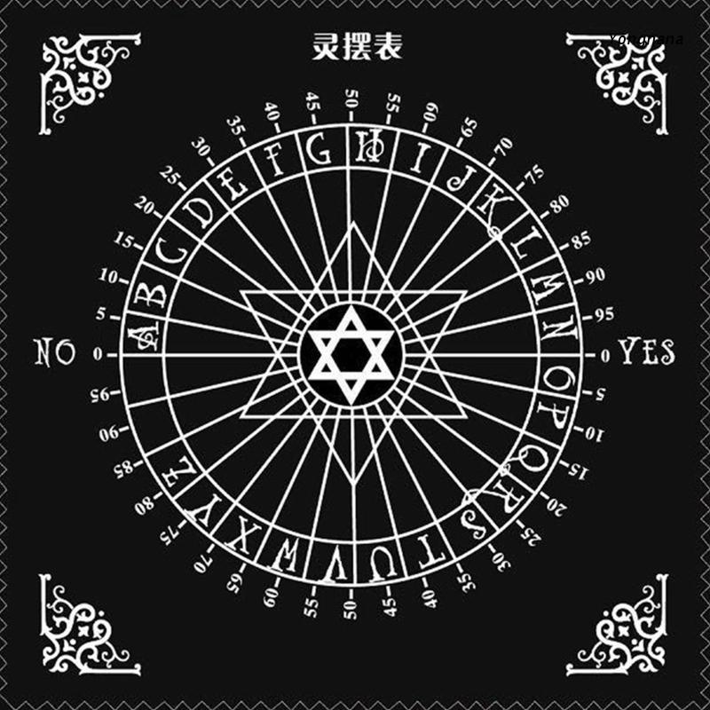 YOGA Tarot Khăn trải bàn Con lắc Magic Pentacle Runes Tarot Altar Bàn vải 30x30cm