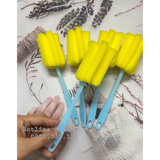 Dụng cụ cọ rửa cốc chén bình sữa bằng bọt biển