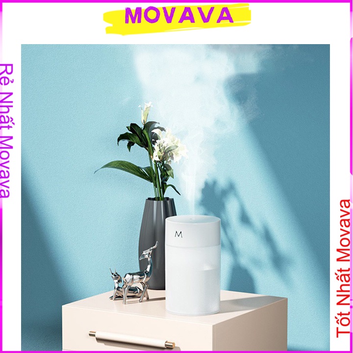 Máy Phun Sương Tạo Ẩm Mini Có Đèn Led Nhiều Màu Sắc 260ml Cung Cấp Hơi Ẩm Cho Không Khí Shop Movava - MPSCM1