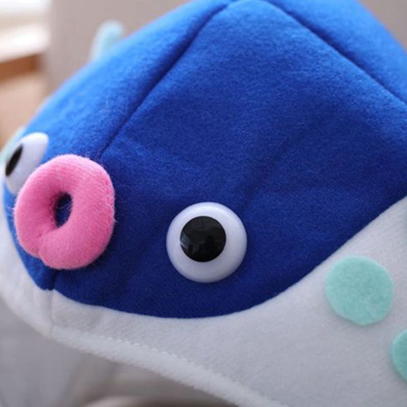 Mũ Nhồi Bông Hình Cá Hoạt Hình Phong Cách Nhật Bản Vui Nhộn Làm Phụ Kiện Chụp Ảnh Tiệc Halloween