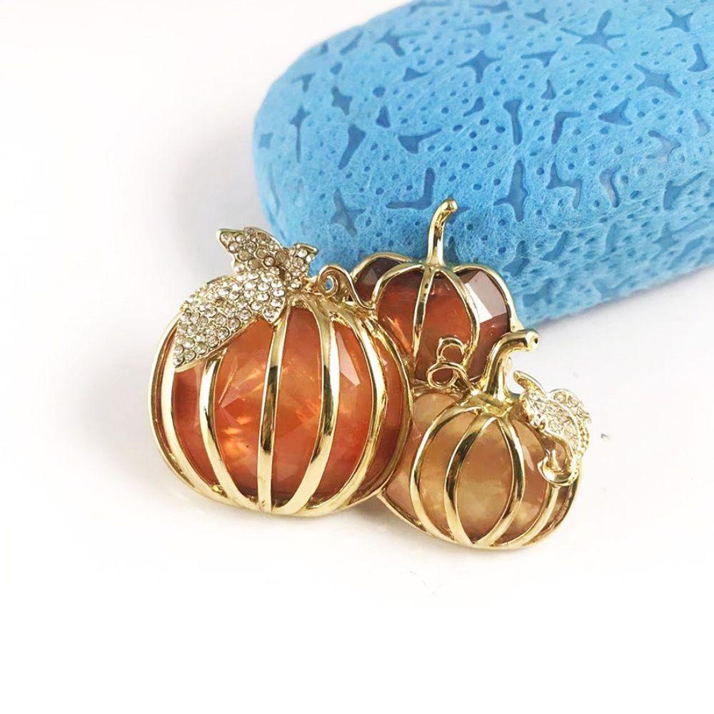 Trâm Cài Áo Hình Bí Ngô Halloween Sáng Tạo