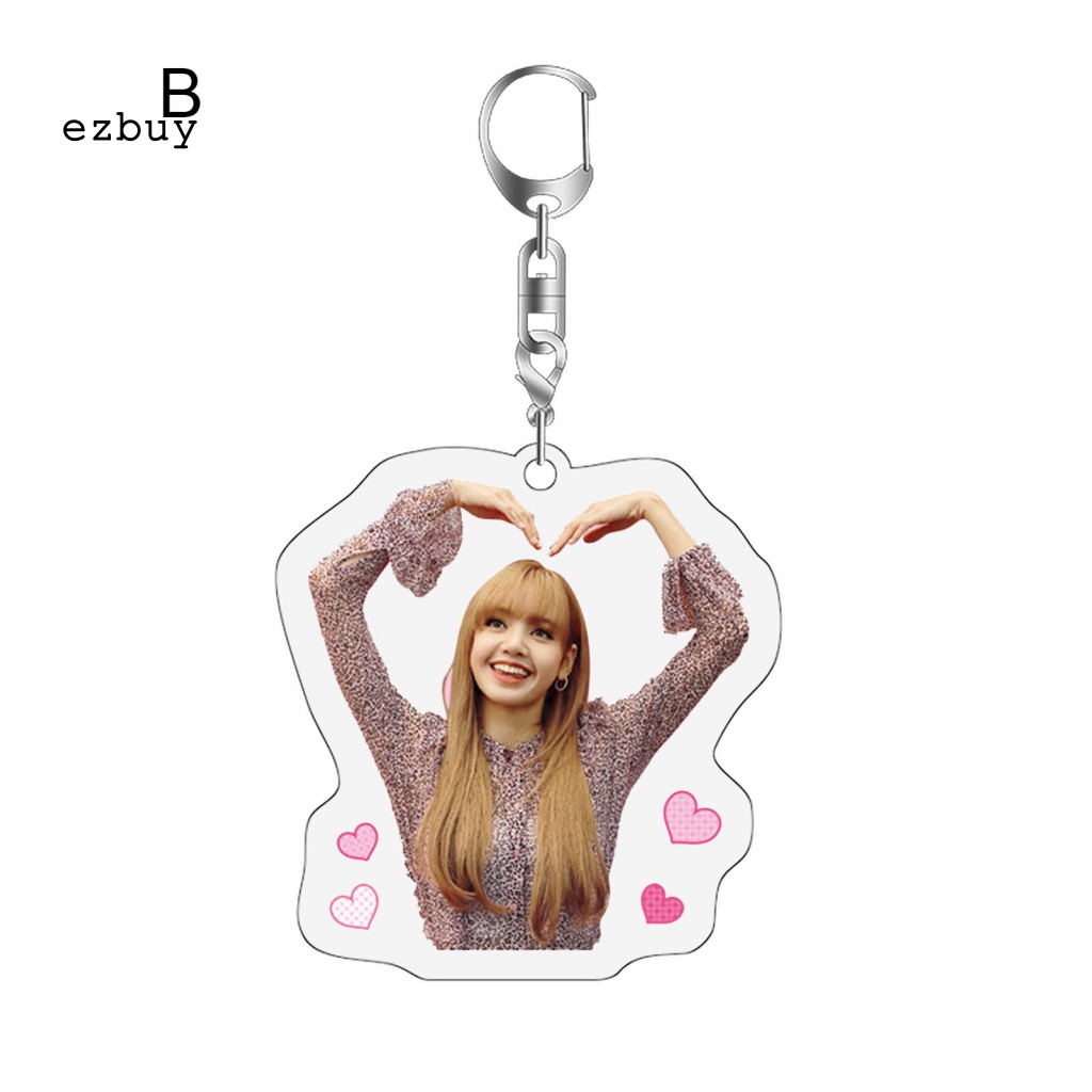 Giá Đỡ Chìa Khóa / Ảnh Hai Mặt Bằng Acrylic Hình Lisa Blackpink