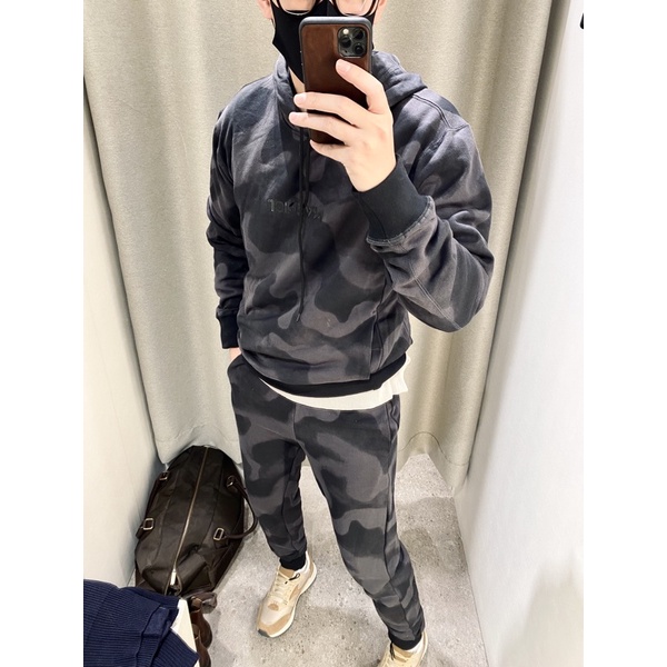 Bộ Nỉ Có Mũ Loang Ghi