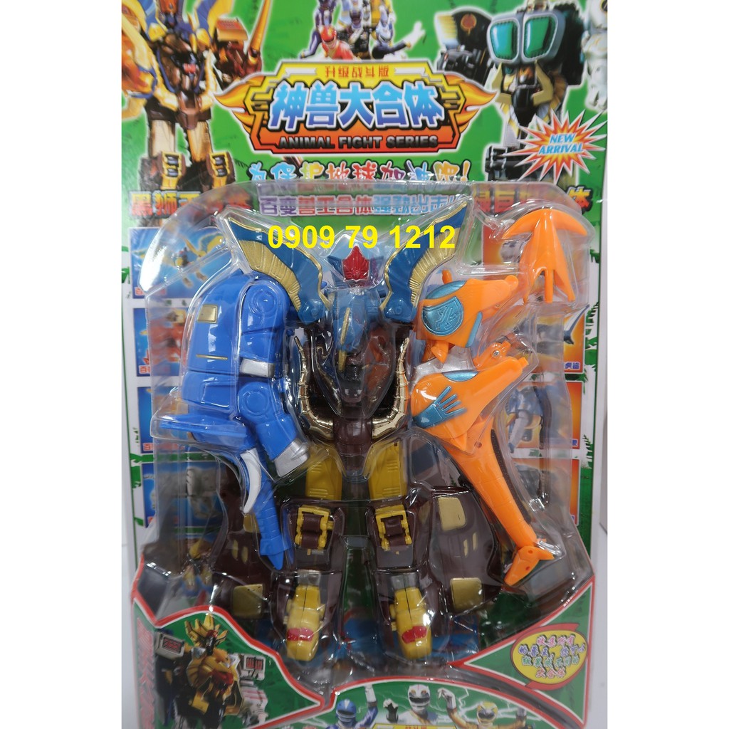 Robot biến hình Siêu Nhân Gao Vua . Voi - Hươu Cao Cổ.