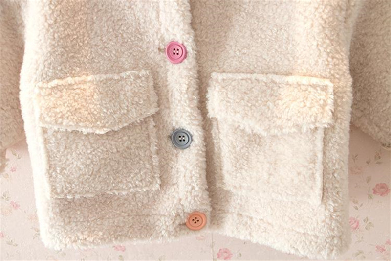 Áo Khoác Cardigan Vải Cashmere Dày Kiểu Hàn Quốc Thời Trang Cho Bé 1-5 Tuổi