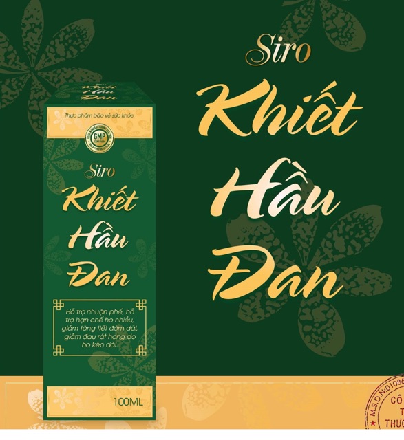 SIRO KHIẾT HẦU ĐAN - Khắc tinh viêm họng