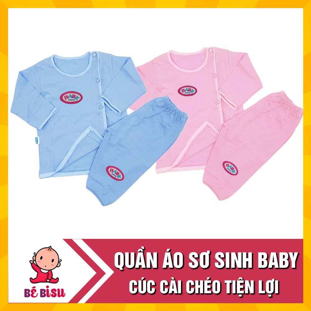 Bộ quần áo sơ sinh dài tay Baby Born cho bé (0-8kg)