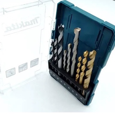 Bộ Mũi Khoan Gỗ - Sắt - Tường 9 Mũi MAKITA D-71962 Thay thế D-08660 - Chính Hãng