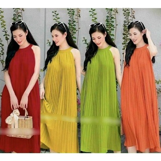 Đầm yếm phi xịn bao chất vải bầu bì bon chen được ạ