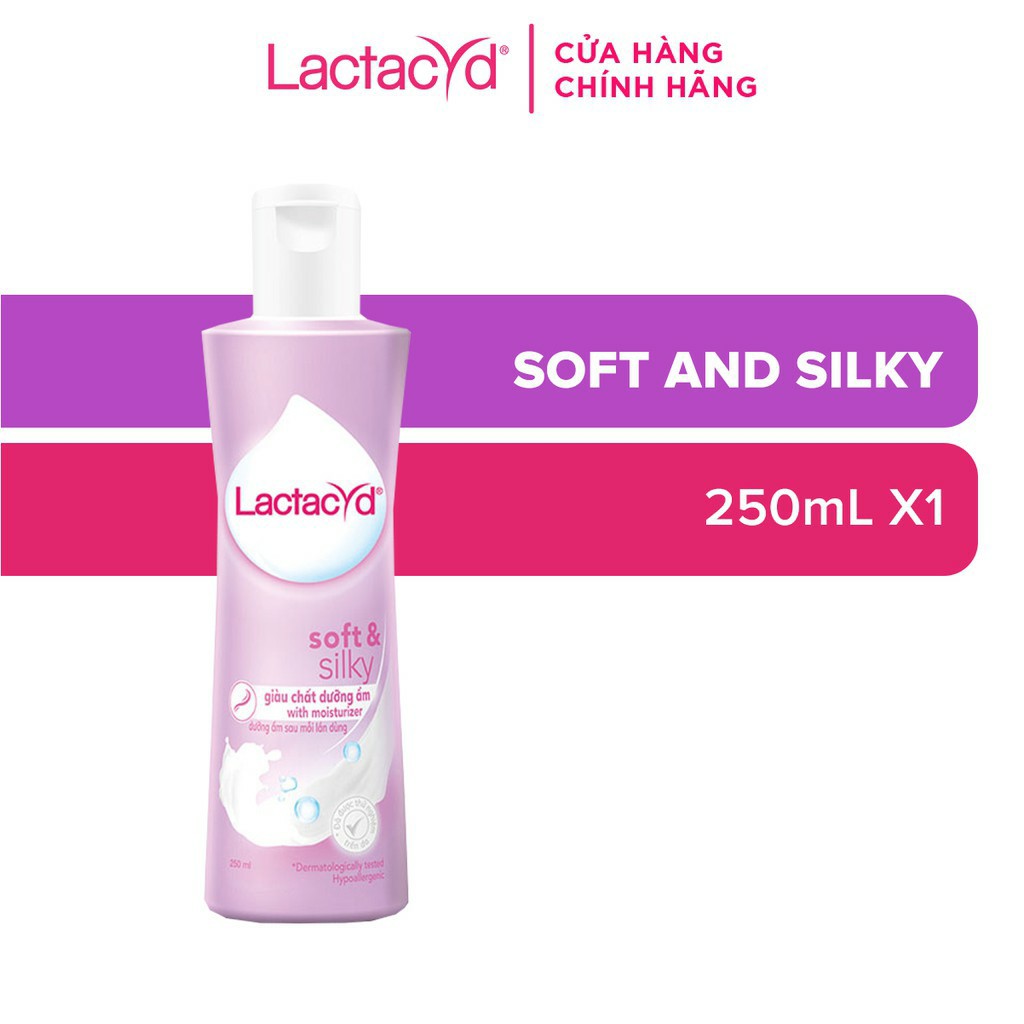 DDVS Phụ nữ Lactacyd Soft &amp; Silky 250ml