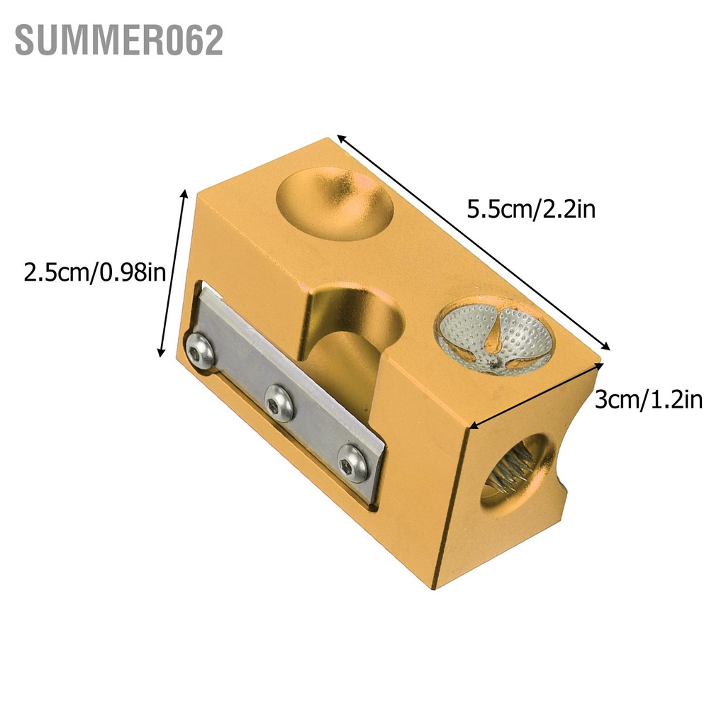 [Hàng Sẵn] Cue Tip Trimmer Shaper Đa chức năng Nhôm thép không gỉ Blade để sửa chữa bida 【Summer062】