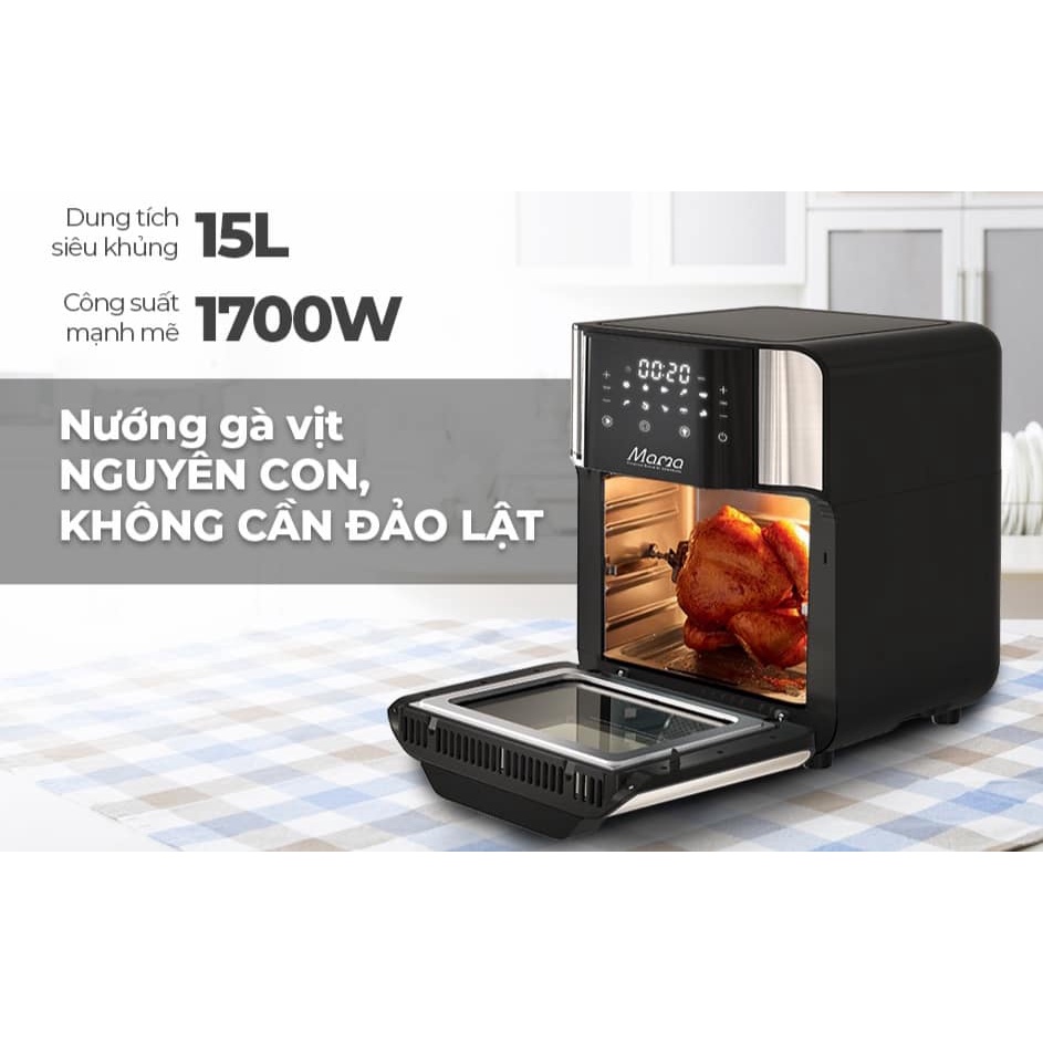 NỒI CHIÊN KHÔNG DẦU 15L SUNHOUSE MAMA SHD4088