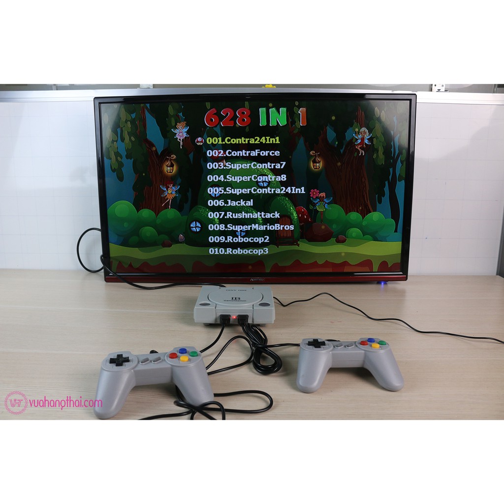 Máy chơi game 4 nút GameStation IB, cổng HDMI sắc nét, 628 game 8bit, 20 game 16bit