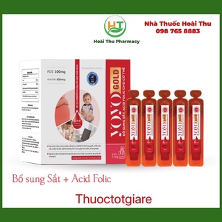 Sắt ống YOYO Gold / Hộp 20  ống - Bổ sung Sắt cho người thiếu máu