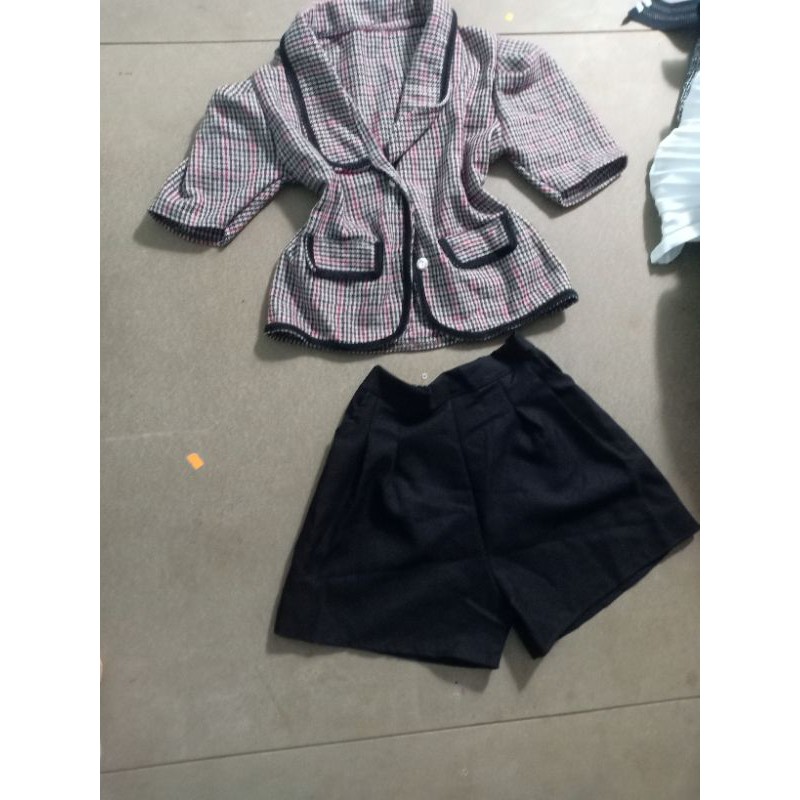 set dạ quần ngắn