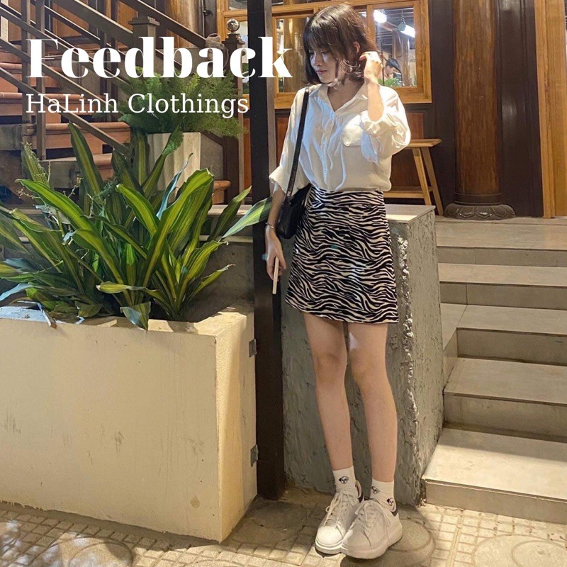 💥SIÊU HOT💥 Chân Váy Chữ A Lưng Cao In Họa Tiết Ngựa Vằn Xinh Xắn Cho Nữ (Ảnh thật) | BigBuy360 - bigbuy360.vn