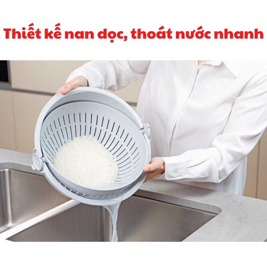 Bộ thau rổ xoay thông minh Inochi 28cm đa năng