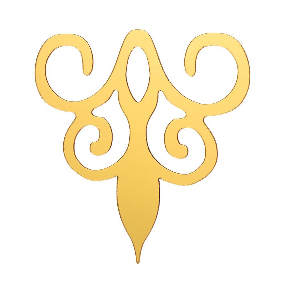 Bộ 10 Sticker Tráng Gương Bằng Acrylic Dùng Trang Trí Nhà Cửa