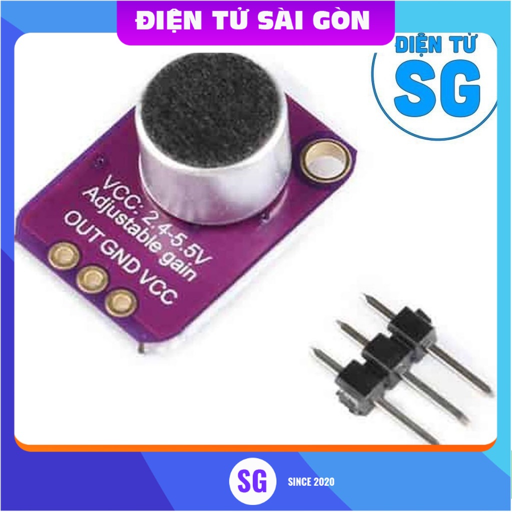 Cảm biến âm thanh Microphone Amplifier MAX4466 - 8A05
