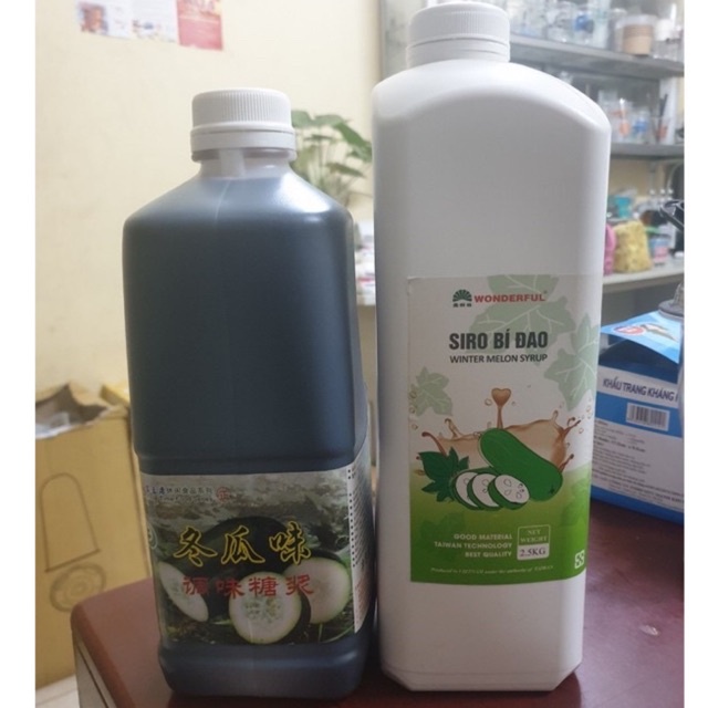 Siro/ Syrup Bí Đao Can 2L- TUYỆT ĐỈNH CHO TRÀ BÍ ĐAO HẠT CHIA