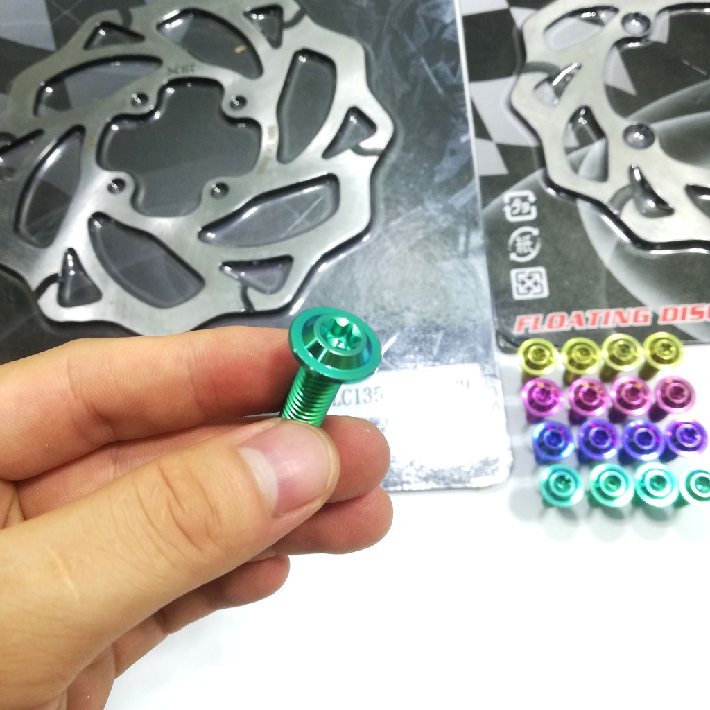 Cặp đĩa thắng trước sau X1r cho xe  Exciter 150 kèm ốc gắn