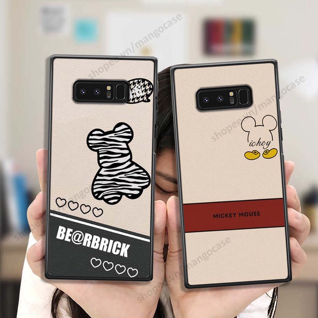 Ốp lưng Samsung Note 8 in hình happy nice, bé gấu đáng yêu