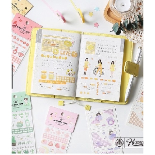 Sticker trang trí sổ tay đáng yêu km